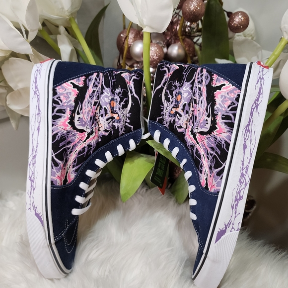 Vans Other - Vans SK8 Hi Zap Black/True White Men's Classic Skate Shoes Size12